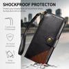 xinyunew Phone Case for Honor 400 Lite, Zippered Premium PU Leather Wallet Case with Magnetic Closure, Card Slots, Stand, and Strap - Black view 4