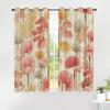 Boho Botanical Tropical Flower Blackout Curtains, 2-Piece Set, 215 x 110 cm view 2
