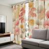 Boho Botanical Tropical Flower Blackout Curtains, 2-Piece Set, 215 x 110 cm view 4