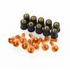 5 mm 10-Piece M5 Windshield Screw Set for CBR600RR 2007-2012, Orange view 2