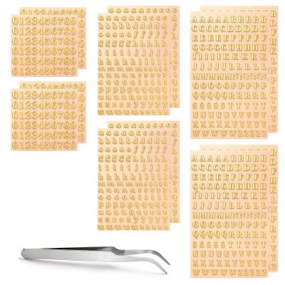 XLIUAX 12 Sheets Small Letter Stickers