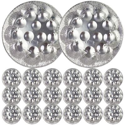 Abaodam Aluminum Foil Snail Dishes, 20-Piece, Heat-Resistant