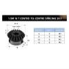 Bevel Gear, 1 Pc., Module 0.5, 16 Teeth, 6/8/10/12 mm Bore, 90° Steel Reversing Gear view 2
