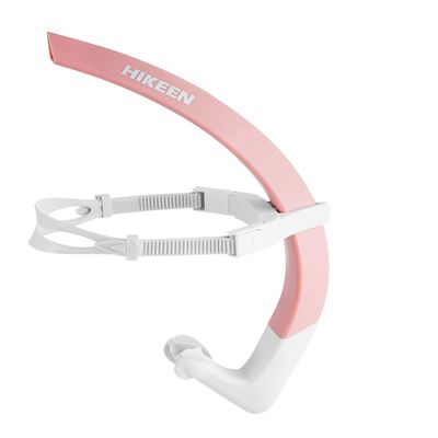 BOOSTEADY Large-Diameter Swimming Snorkel for Beginner Adults (Pink)