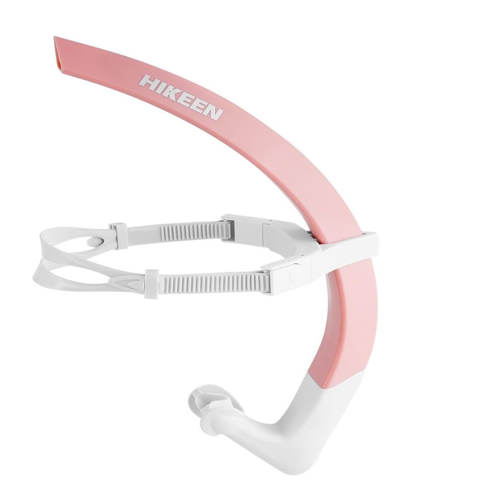 BOOSTEADY Large-Diameter Swimming Snorkel for Beginner Adults (Pink)