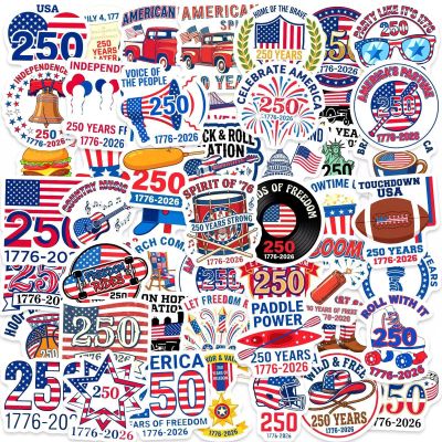 Generico 250-Year Waterproof Stickers 1776-2026