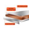 Stainless Steel Workbench with 2 Drawers and Locks view 4