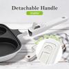 Large 4-Hole Fried Egg Pan with Removable Handle, 26 x 24 cm, White view 4