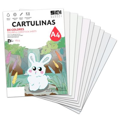 A4 White Cardstock 185 g for Crafts