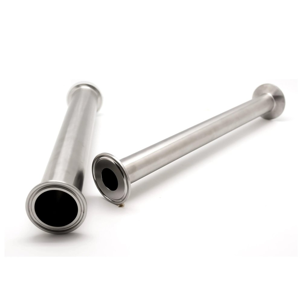 UYCUODLUY 1pc SS304 Stainless Steel Double-Sided Clamp, OD19–OD102mm, L=610mm, Straight Pipe (OD25mm, SS304, L=305mm)