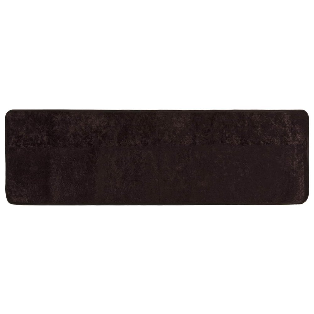 Tidyard Anthracite Runner Rug 300 x 100 cm, Polyester and PVC