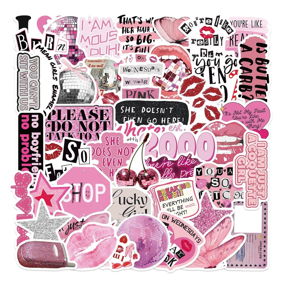 Tapufitil Y2K Pink Sticker Set