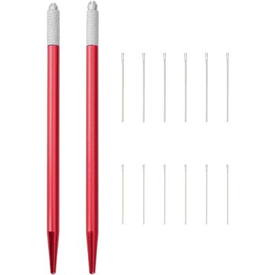 Akfldms Replacement Needle Set - 2 pcs Doll Hair Tool with 10 Stainless Steel Tips (0.7 mm & 0.8 mm)