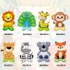 Standing Animal Balloon Set, 8-Piece Jungle Decorations view 2