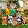 Standing Animal Balloon Set, 8-Piece Jungle Decorations view 3
