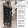 Generic Narrow Shoe Cabinet with Adjustable Pull-Out, 11-Tier Stackable Metal Organizer for Hallway Cabinets, Space-Saving Vertical Shoe Rack for Entryways view 4
