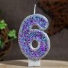 Nymora Birthday Candle 6 in Purple view 4
