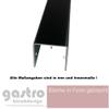 Matte Black Aluminum U-Channel, 1 mm, RAL 9005 | 40 x 50 x 40 mm, 1000 mm view 2