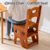 Folding Ladder Chair with Shelf, 150 kg Capacity view 2