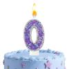 Nymora Birthday Candle 0 in Purple view 1