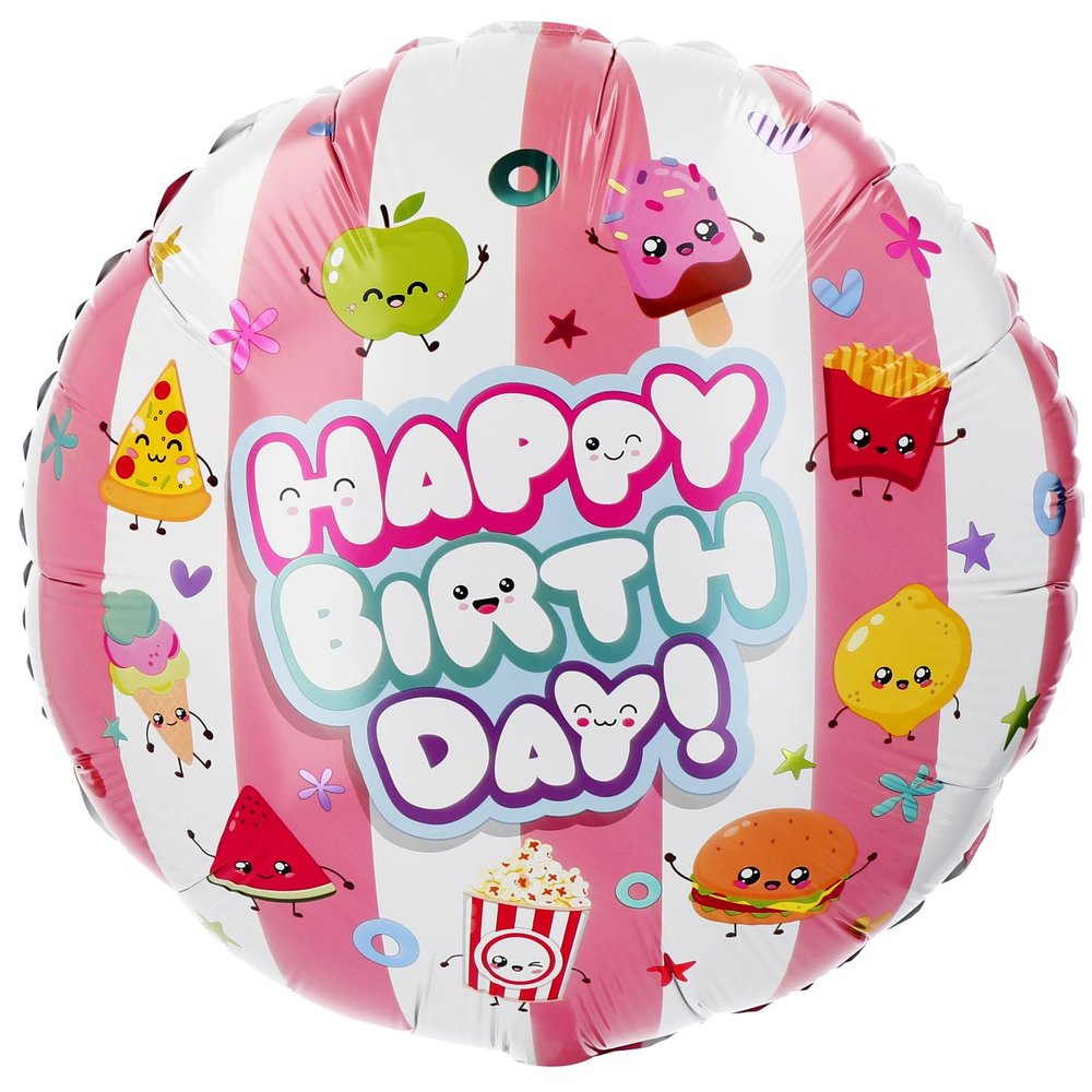Folat Kawaii Foil Balloon - Happy Birthday