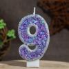 Nymora Birthday Candle 9 in Purple view 4