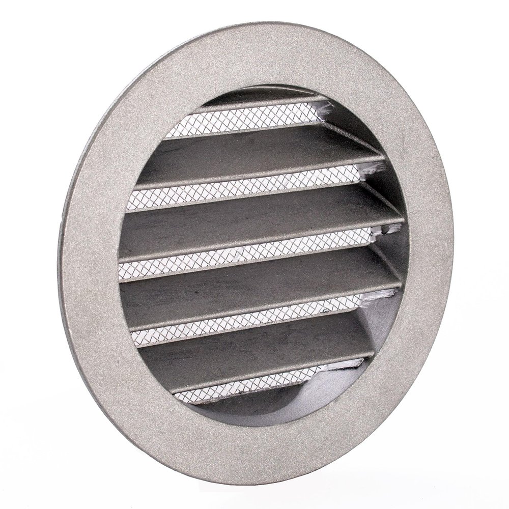 Dalap AV 150 Metal Ventilation Grille with Flange and Insect Screen, 150 mm