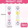 2-Pack Sand Timers, 3-Minute Timer for Toothbrushing, Pink and Yellow view 2