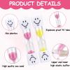 2-Pack Sand Timers, 3-Minute Timer for Toothbrushing, Pink and Yellow view 3