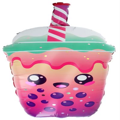 Folat Kawaii Bubble Tea Foil Balloon