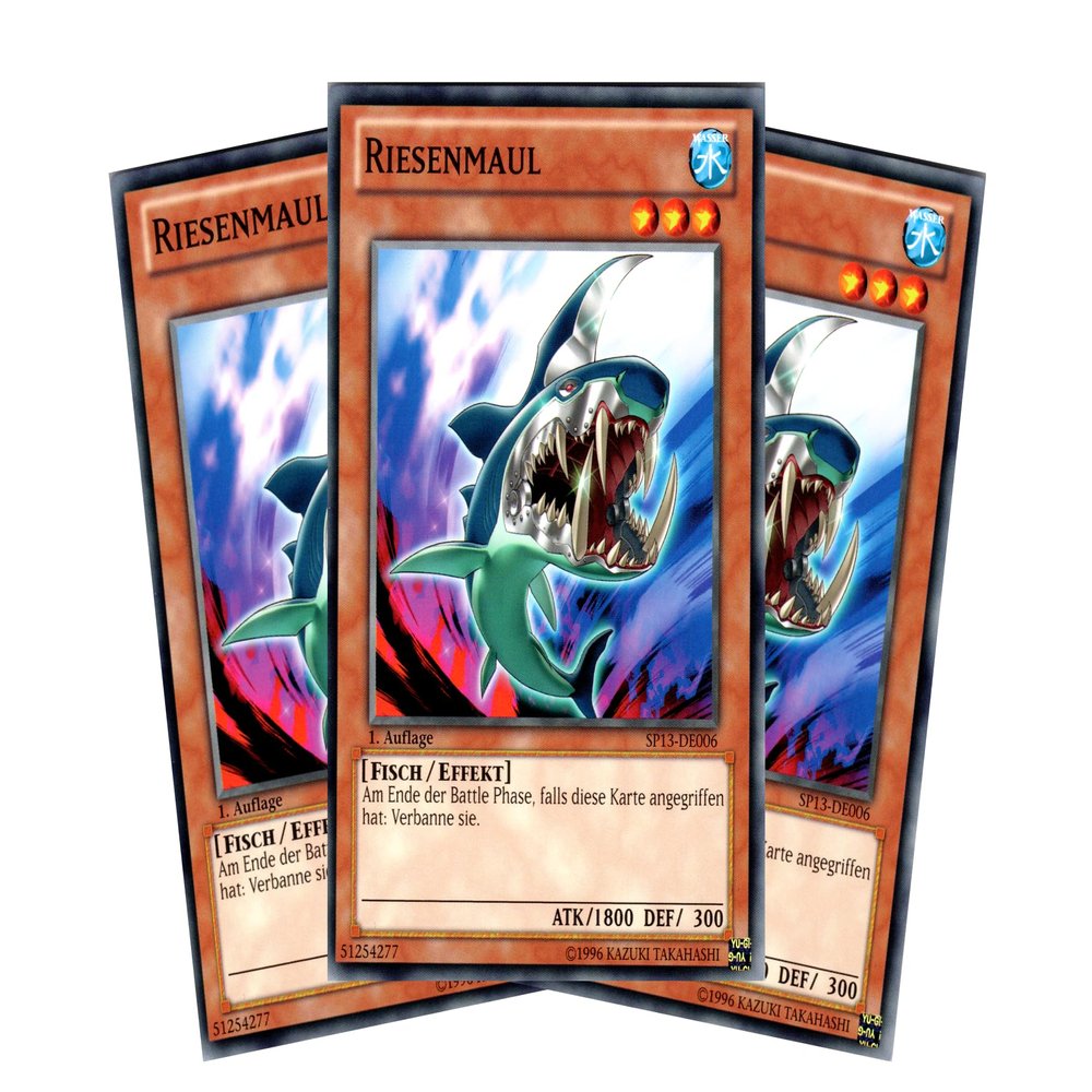 Riesenmaul Playset (3 Cards) - SP13-DE006 - Common - German - 1st Edition - Yu-Gi-Oh! Star Pack 2013 - with RC Field Center