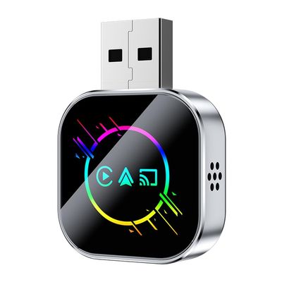 Wesafrae Wired CarPlay to Wireless Plug-and-Play 3-in-1 Smart Mirror Link Android Auto USB Dongle Adapter B