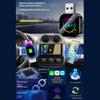 Wesafrae Wired CarPlay to Wireless Plug-and-Play 3-in-1 Smart Mirror Link Android Auto USB Dongle Adapter B view 2