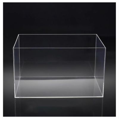Transparent Flat Wash Basin, Acrylic Water Tank Display, Photography Prop, Clear, Multiple Sizes (80 x 80 x 6 cm / 31.4 x 31.4 x 2.36 in)