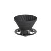 2026 Silicone Pour-Over Coffee Cup for Travel, Reusable Filter Cup, Ideal for Camping (Black, 9.5 cm) view 1