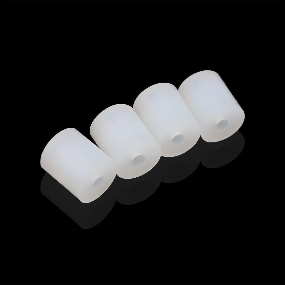 16 mm Silicone Leveling Columns for 3D Printers, Replacement for Hot Bed Solid Spacers (4-Pack)