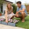Generic Garden Edging, 20 Pieces, Elegant Decorative Elements view 2