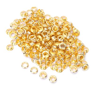SPYMINNPOO Metal Studs for Leather Craft, 5mm Gold, 100 Pieces