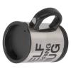 Self-Stirring 400 mL Coffee Mixing Mug, Stainless Steel, Black view 2
