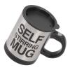 Self-Stirring 400 mL Coffee Mixing Mug, Stainless Steel, Black view 4