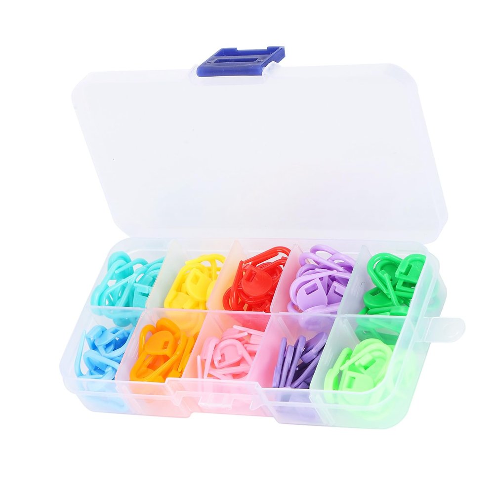 Annadue Premium Stitch Marker Clamp/Holder Set with Storage Case