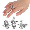 Annadue Adjustable Brass Loop Rings for Knitting view 4