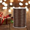 SPYMINNPOO Eco-Friendly Soft Waxed Cord for DIY Handwoven Necklaces, 1 mm, for Clothing and Jewelry Making (28# Brown) view 1