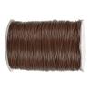SPYMINNPOO Eco-Friendly Soft Waxed Cord for DIY Handwoven Necklaces, 1 mm, for Clothing and Jewelry Making (28# Brown) view 2