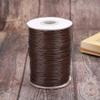 SPYMINNPOO Eco-Friendly Soft Waxed Cord for DIY Handwoven Necklaces, 1 mm, for Clothing and Jewelry Making (28# Brown) view 3