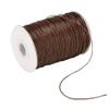 SPYMINNPOO Eco-Friendly Soft Waxed Cord for DIY Handwoven Necklaces, 1 mm, for Clothing and Jewelry Making (28# Brown) view 4