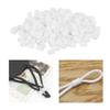 SPYMINNPOO Silicone Cord Locks, Adjustable for Drawstrings, 400 Pack, Kid-Friendly! (WHITE) view 4