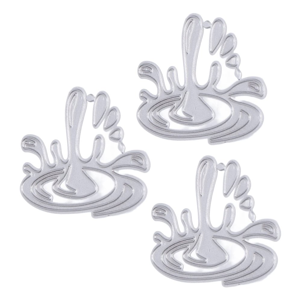 Haofy 3-Piece Water Drop Embossing Stencils