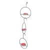 3-Piece Metal Hummingbird Feeders for Hanging Outdoors, Garden, Backyard, Patio view 1