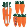 Carrot Design Cutlery Holder for Parties - 6-Piece Set view 1